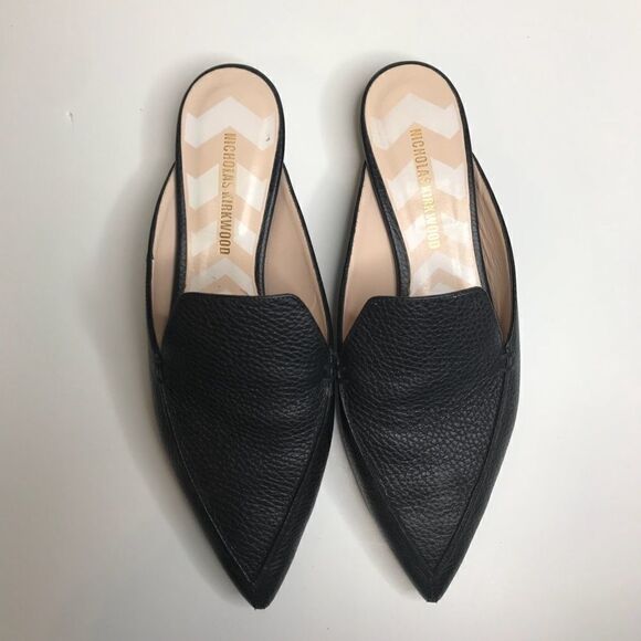 Nicholas Kirkwood Sz Eu 38.5 Leather Slip on Shoes - Picture 3 of 6